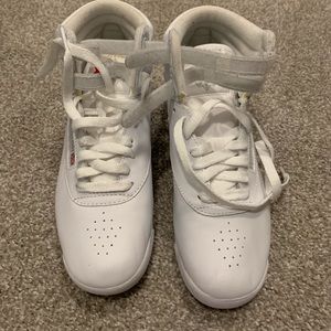 Reebok White High Top Shoes